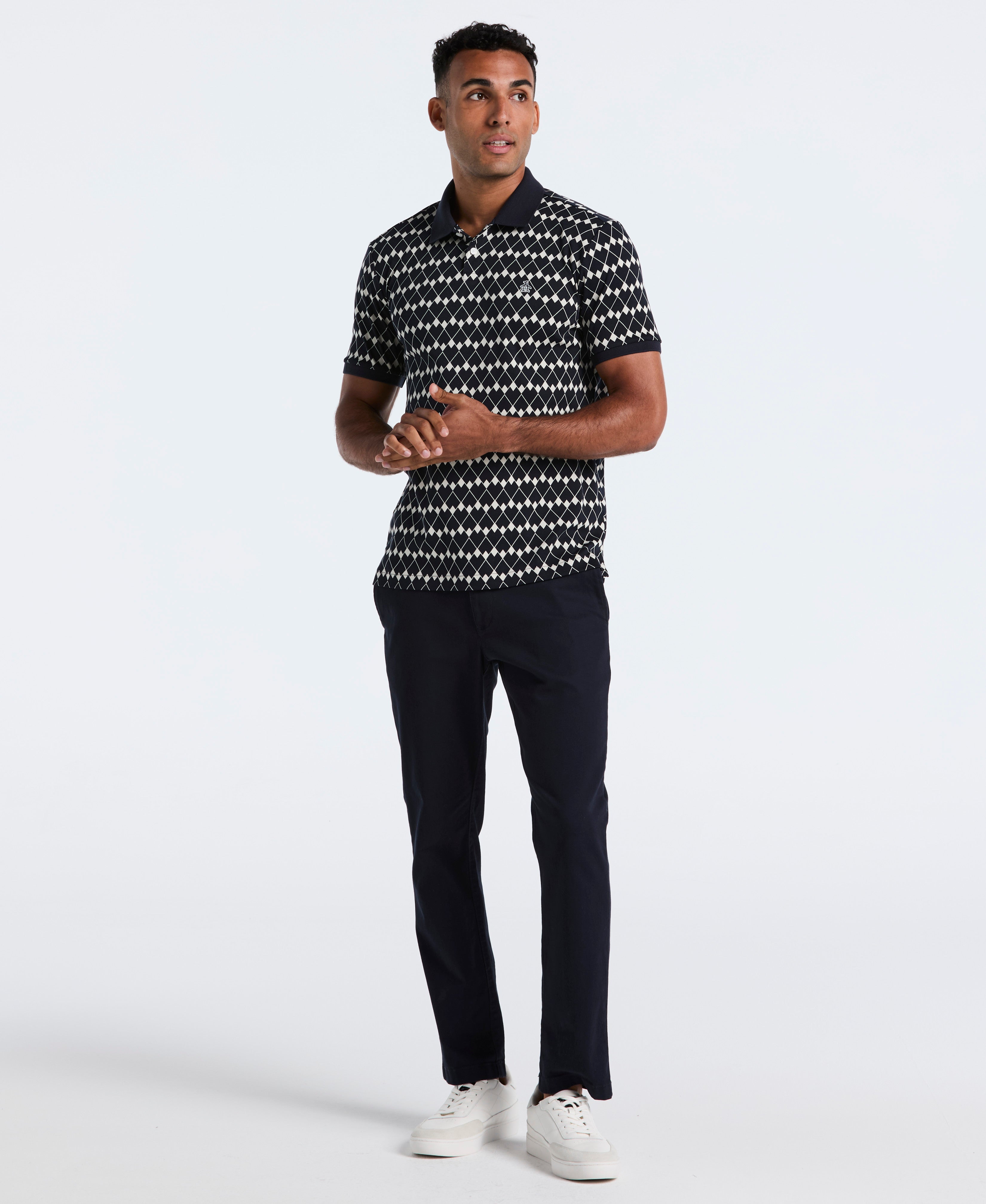 Cotton Flags Print Polo