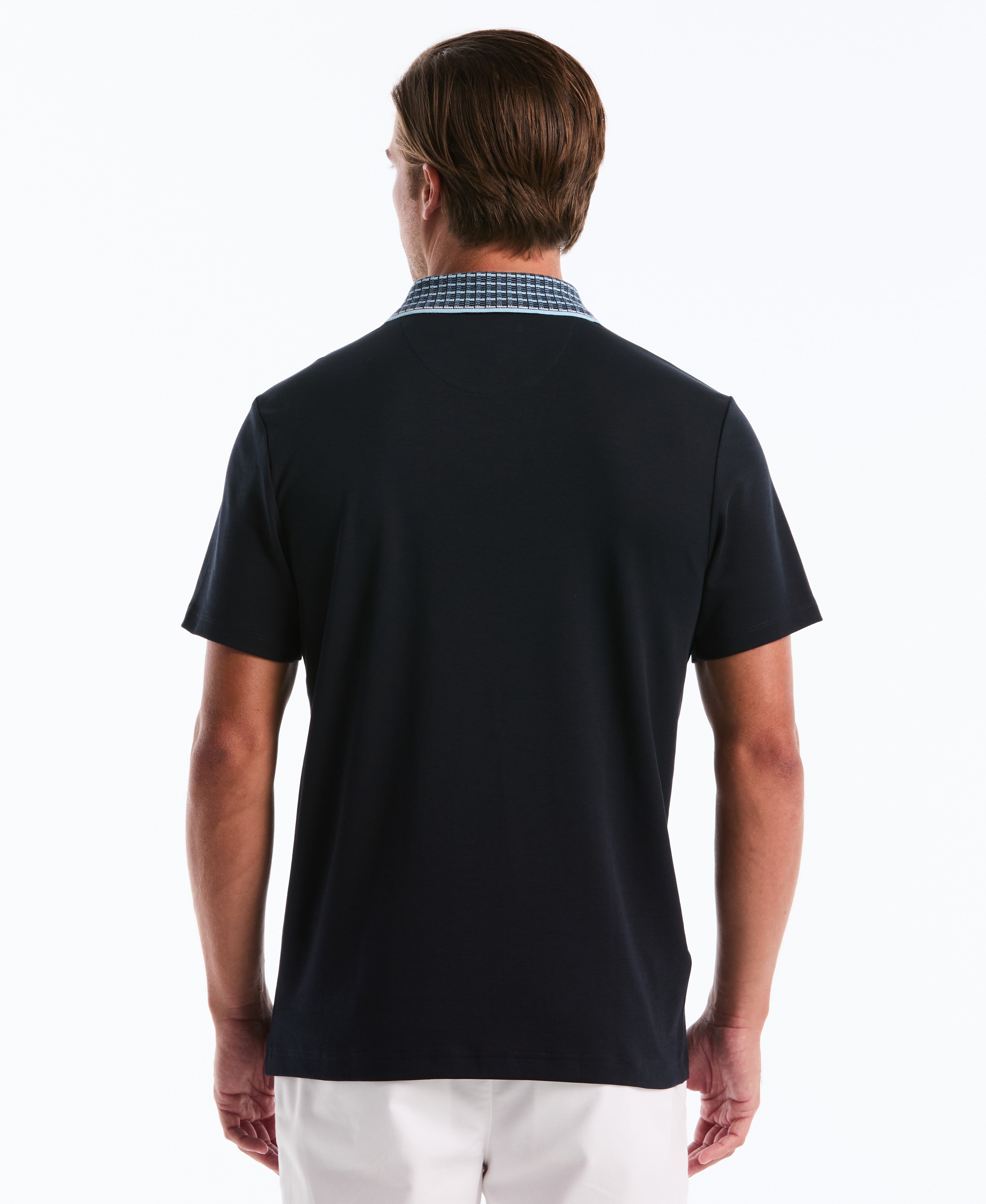 Cotton Interlock Novelty Stripe Polo