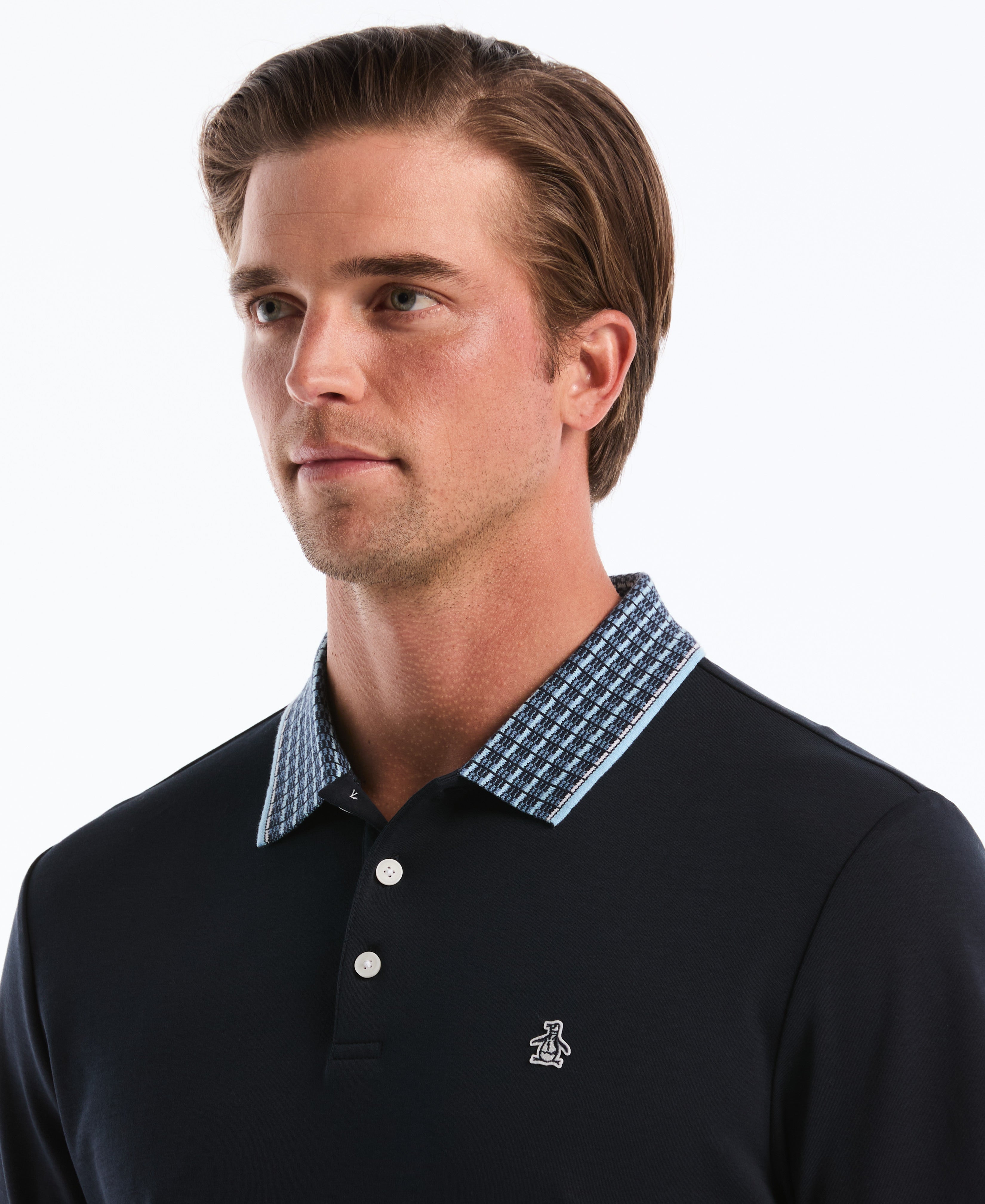 Cotton Interlock Novelty Stripe Polo