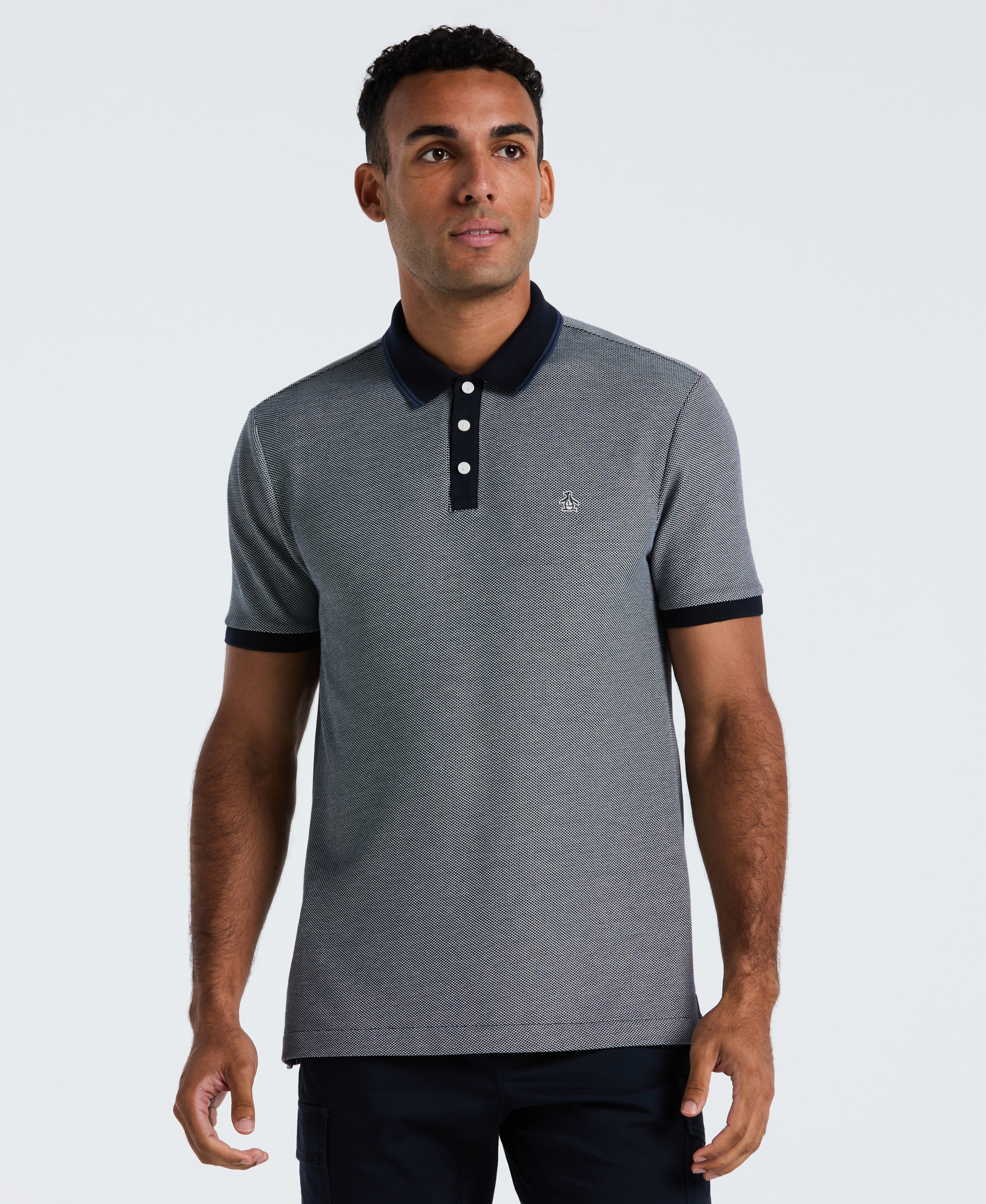 Cotton Tricolor Pique Polo