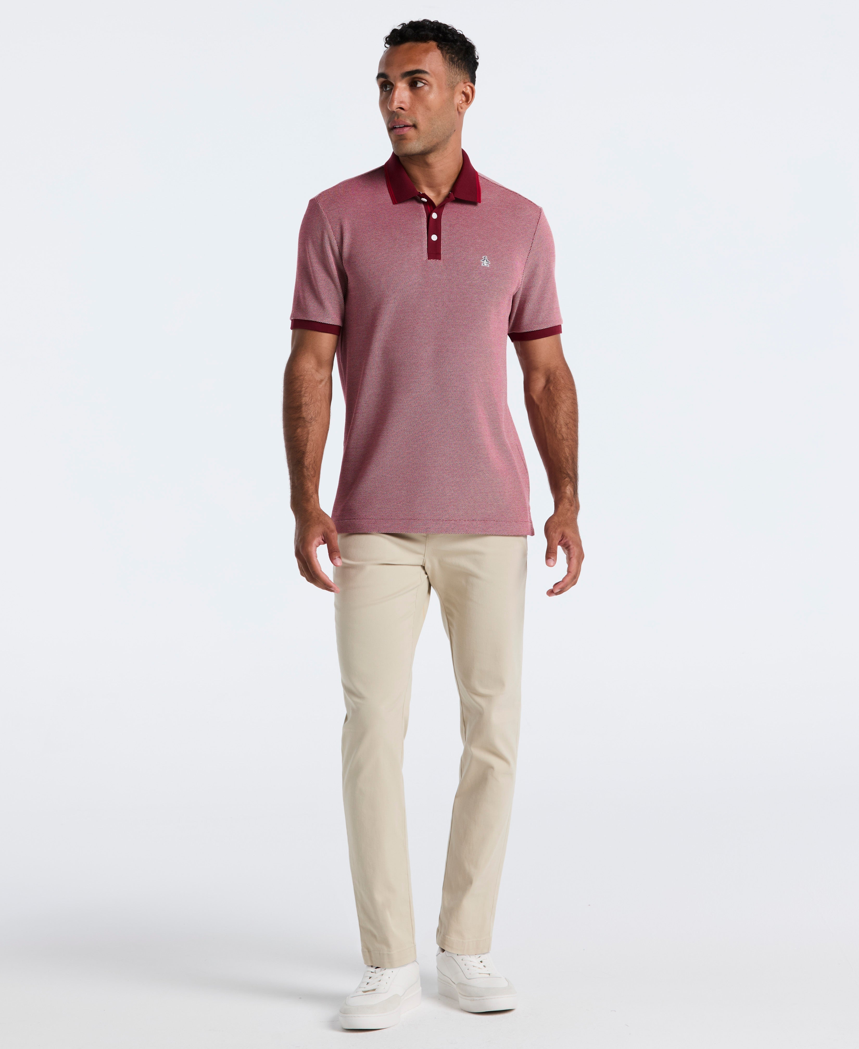 Cotton Tricolor Pique Polo