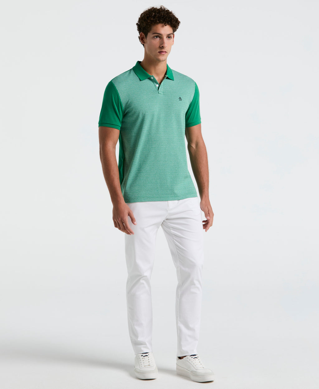 Jacquard Mini Geo Jersey Polo
