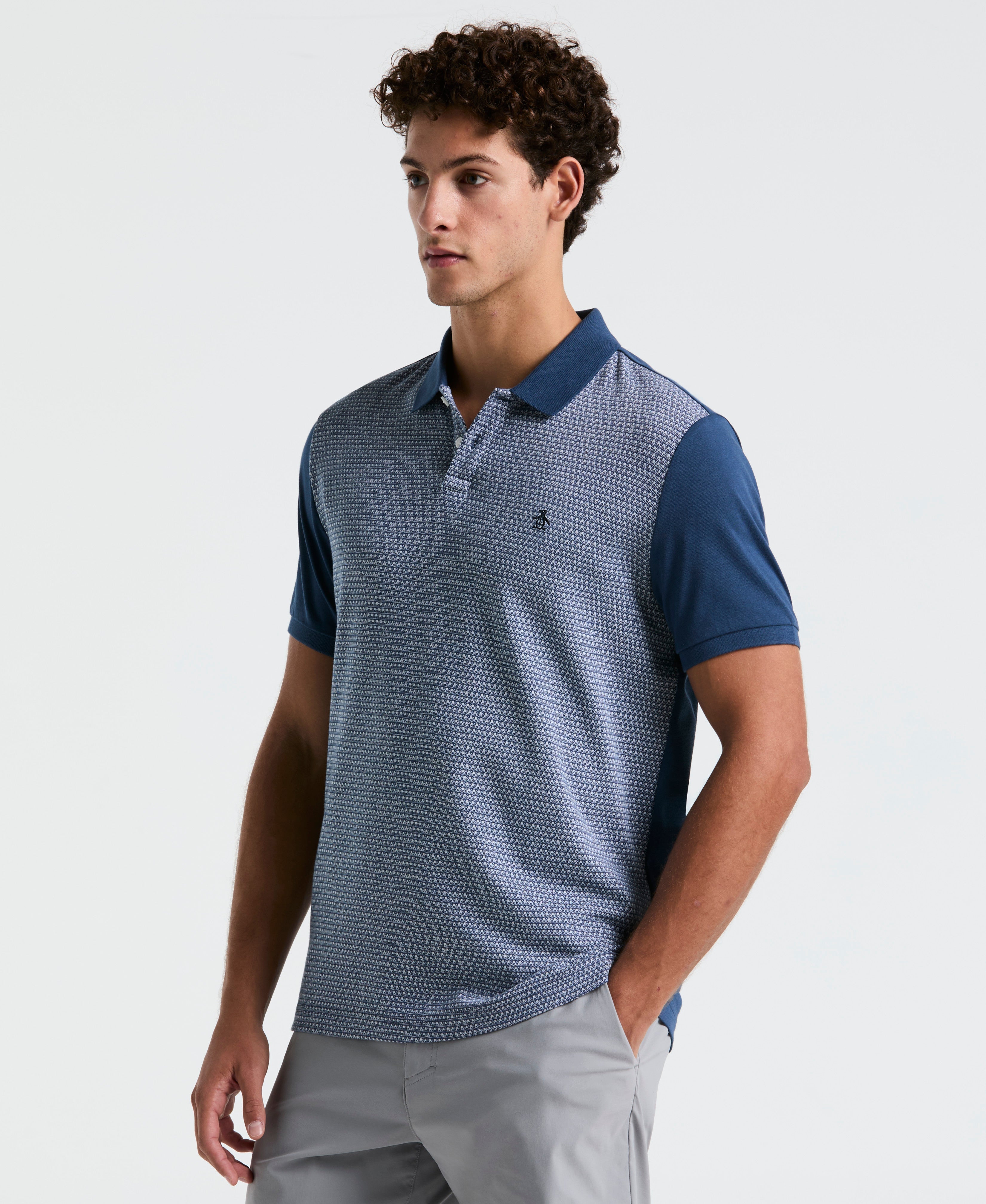 Jacquard Mini Geo Jersey Polo